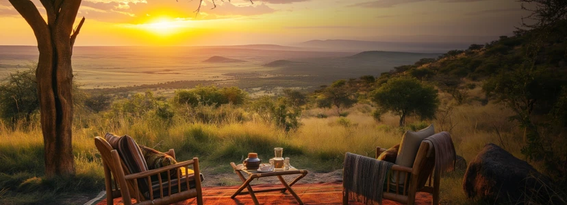 Maasai Mara Sunset Destination Banner